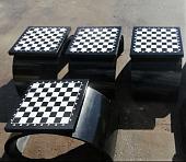 Стол шахматный уличный из металла