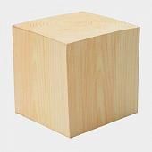 Куб деревянный, покрыт лаком IMP-A50