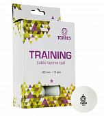 Мяч для наст. тенниса TORRES Training 1*, арт. TT21016, диам. 40+ мм, упак. 6 шт, белый